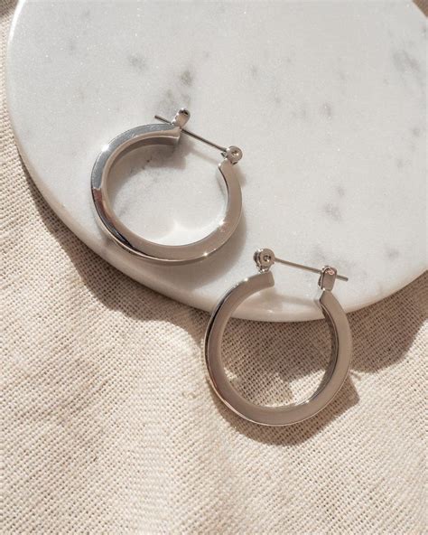 luv aj mini celine hoops|New Luv Aj Mini Celine Silver Hoop Earrings .